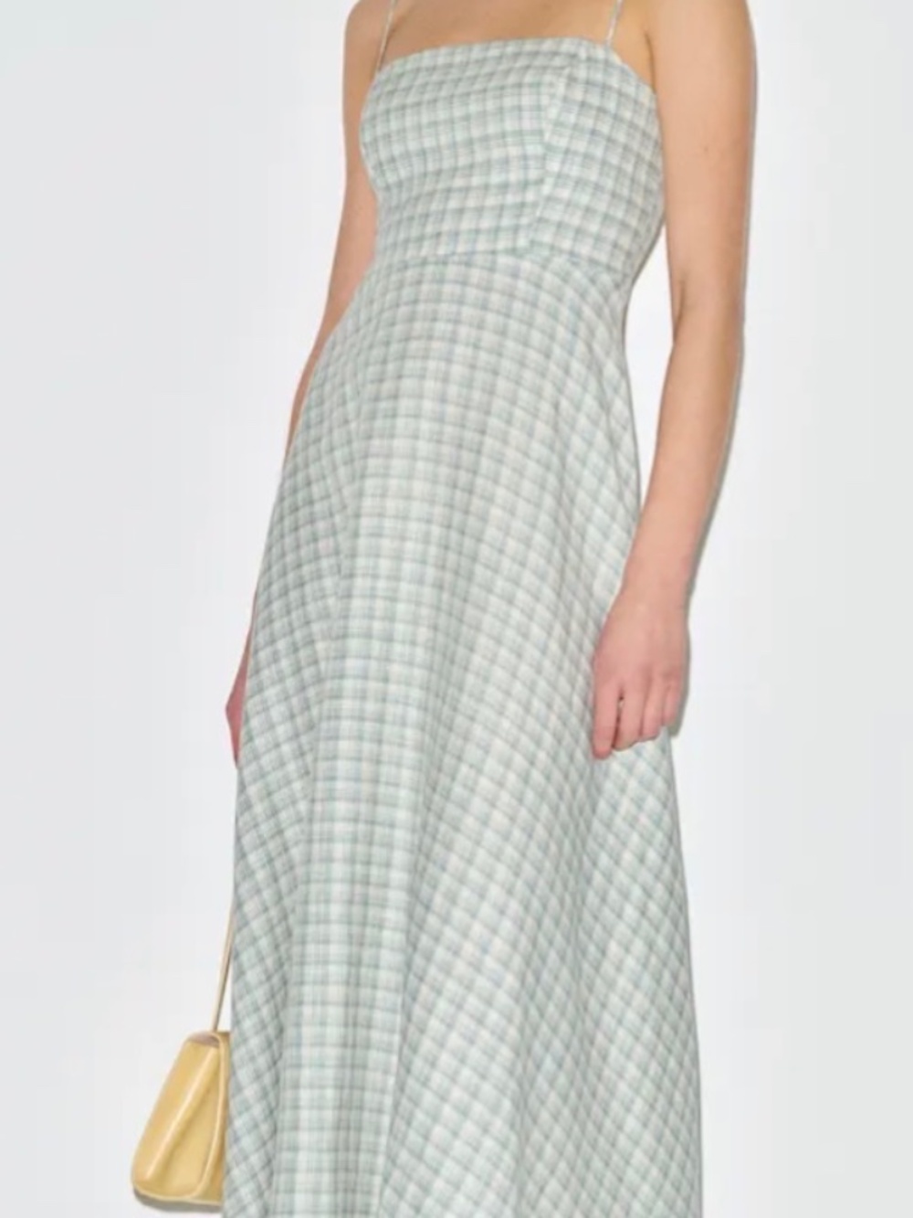 Reformation Monette Linen Dress Blue - Size 4